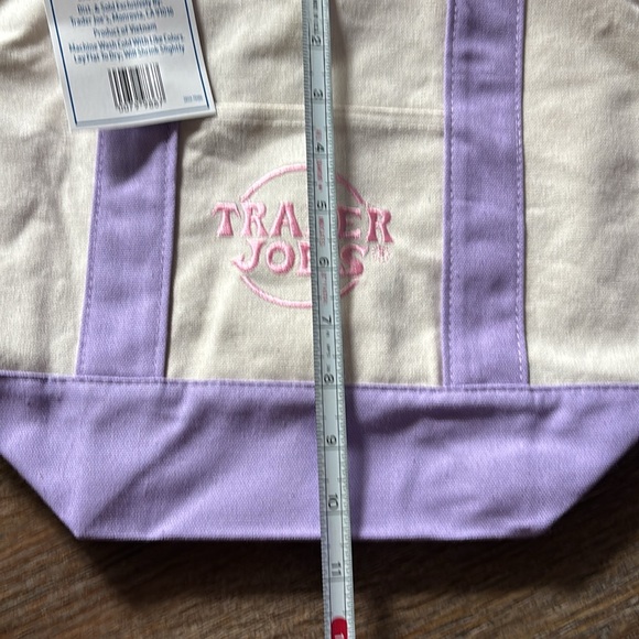 Trader Joe’s Mini Pastel Canvas Tote Bag - Picture 5 of 6